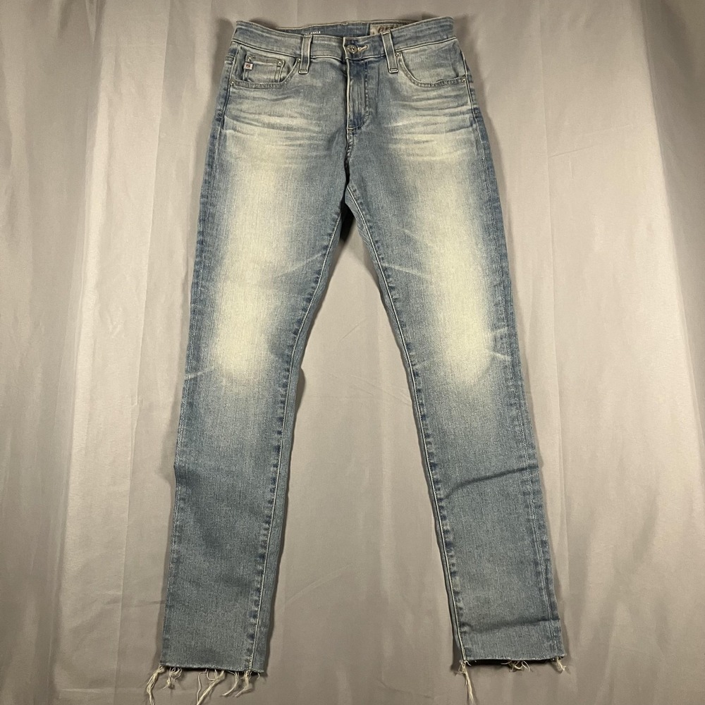 AG Adriano Goldschmied Farrah Skinny Ankle Jeans Womens 27 Light‎ Wash High Rise